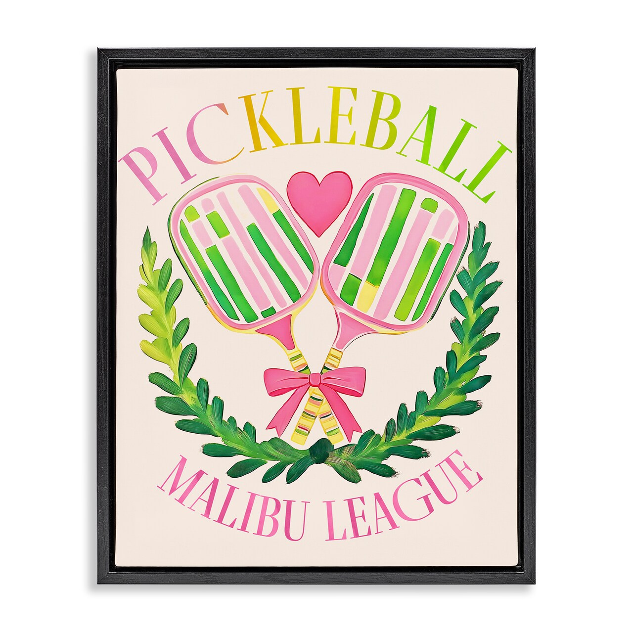 Stupell Industries Pickleball Malibu League Floating Frame, design by Jess Stempel